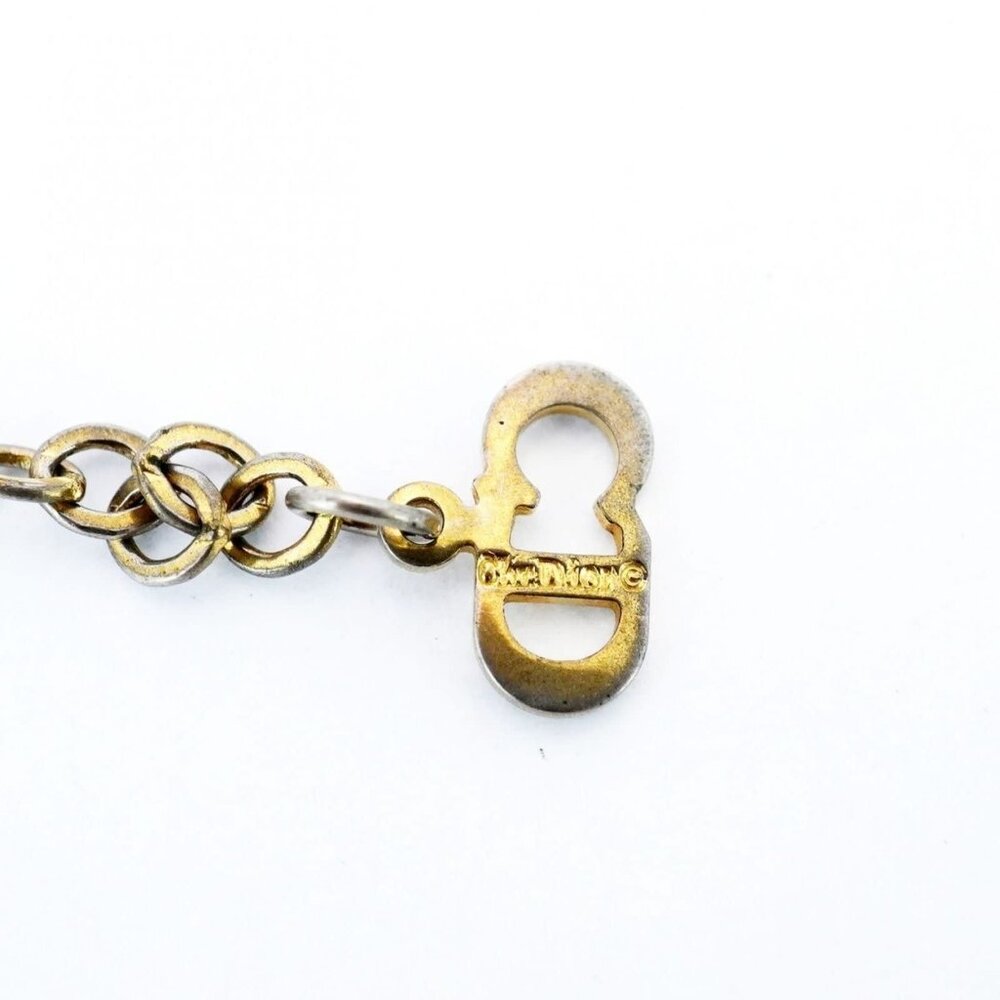 Christian Dior Vintage Gold Plated Necklace Medallion - Picture 7 of 8